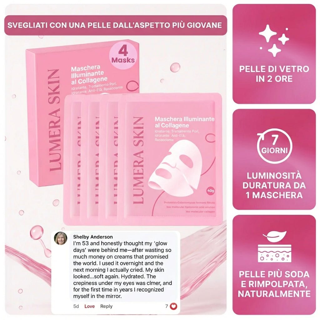 Maschera illuminante al collagene 2.0 - Lumera Skin
