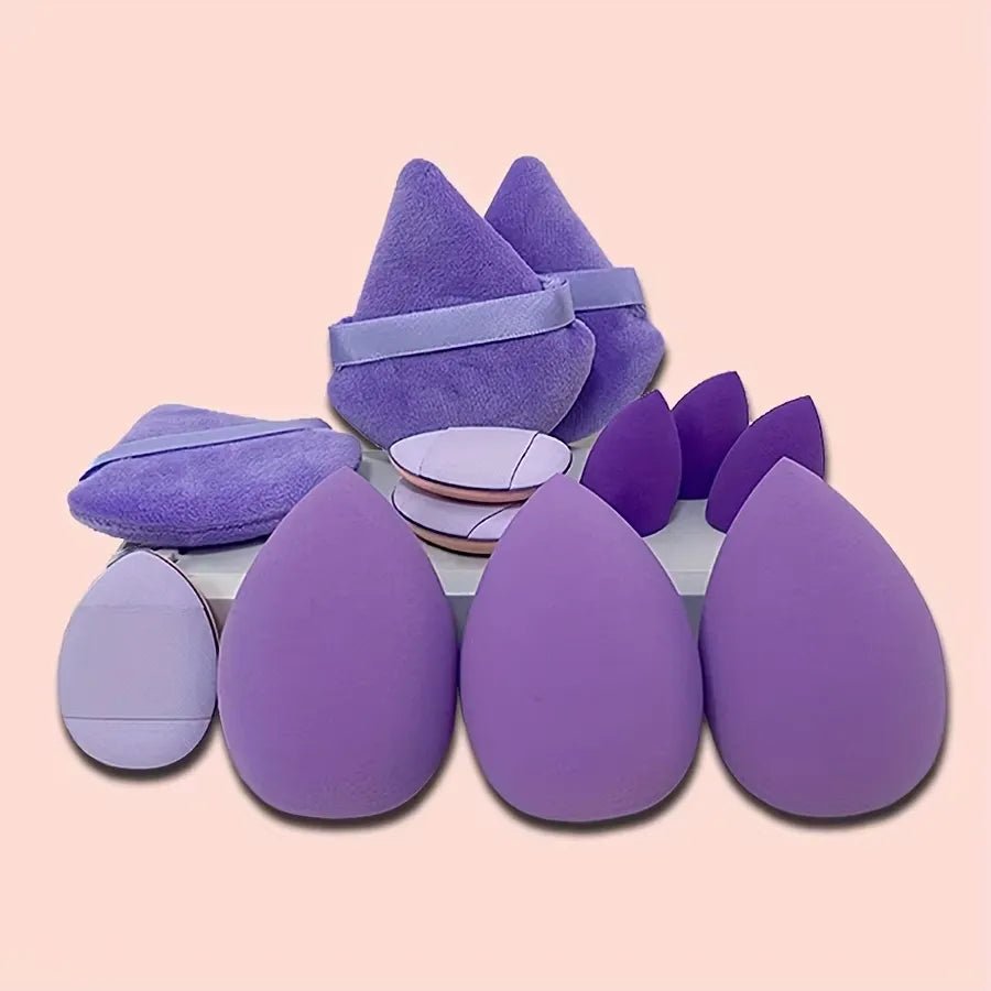 Purple Makeup Puff Collection - Lumera Skin
