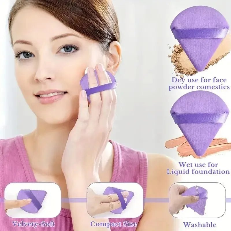 Purple Makeup Puff Collection - Lumera Skin